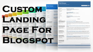 Blogger Landing Page