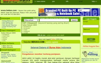 Sejarah Bekas.com: Iklan Baris Legendaris Era 2000-an