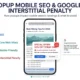popup mobile SEO