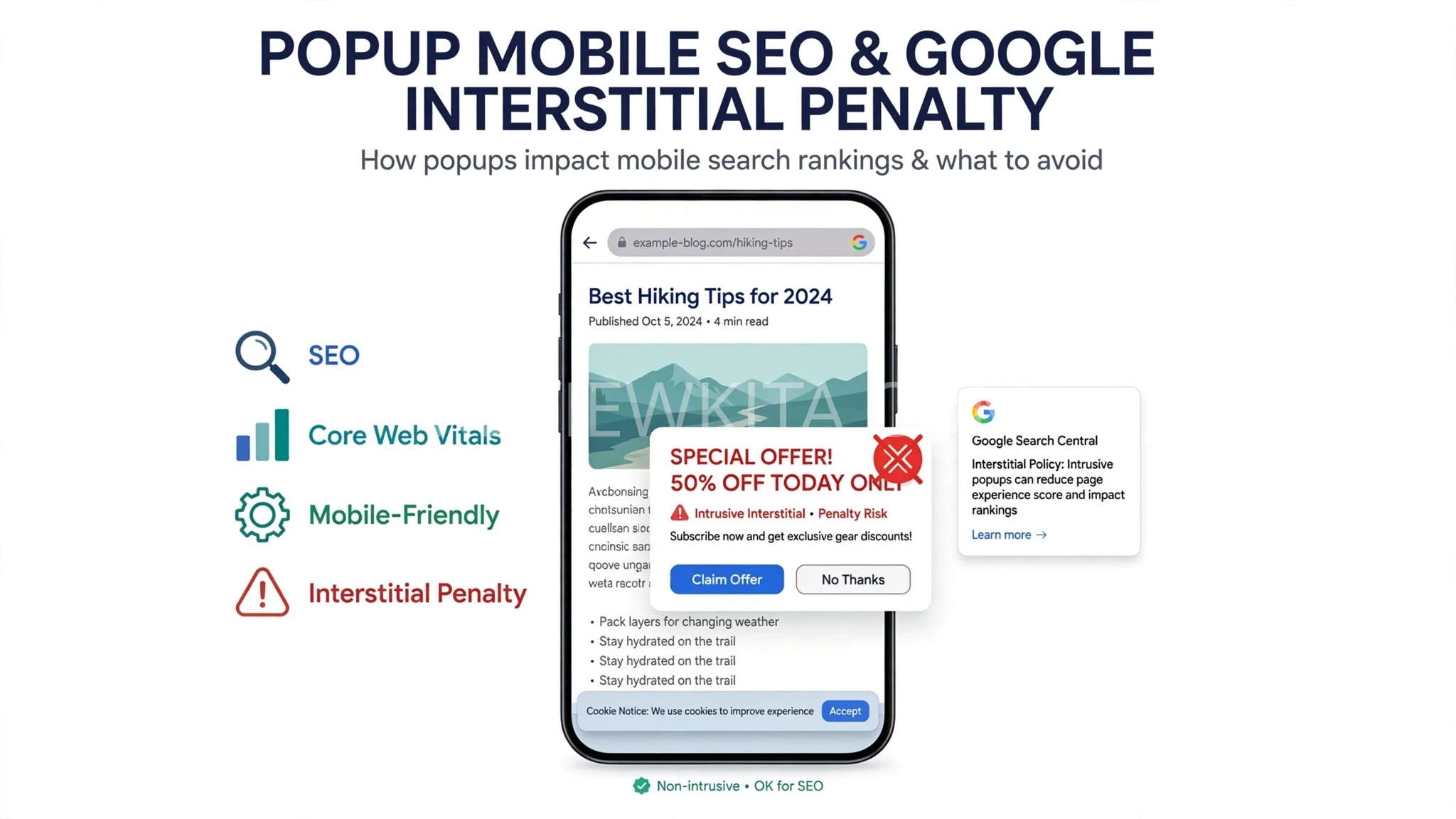 popup mobile SEO