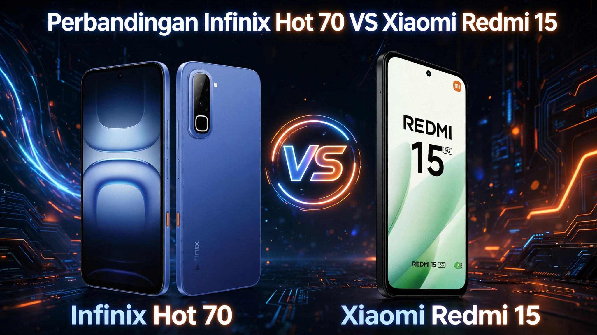 Infinix Hot 70 vs Xiaomi Redmi 15