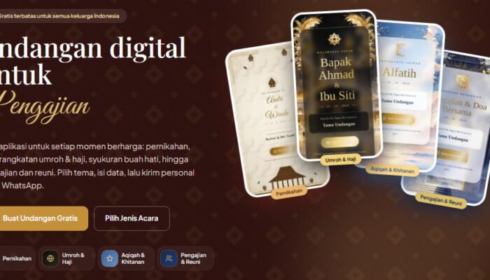 Undangan Pernikahan Digital Gratis & PRO